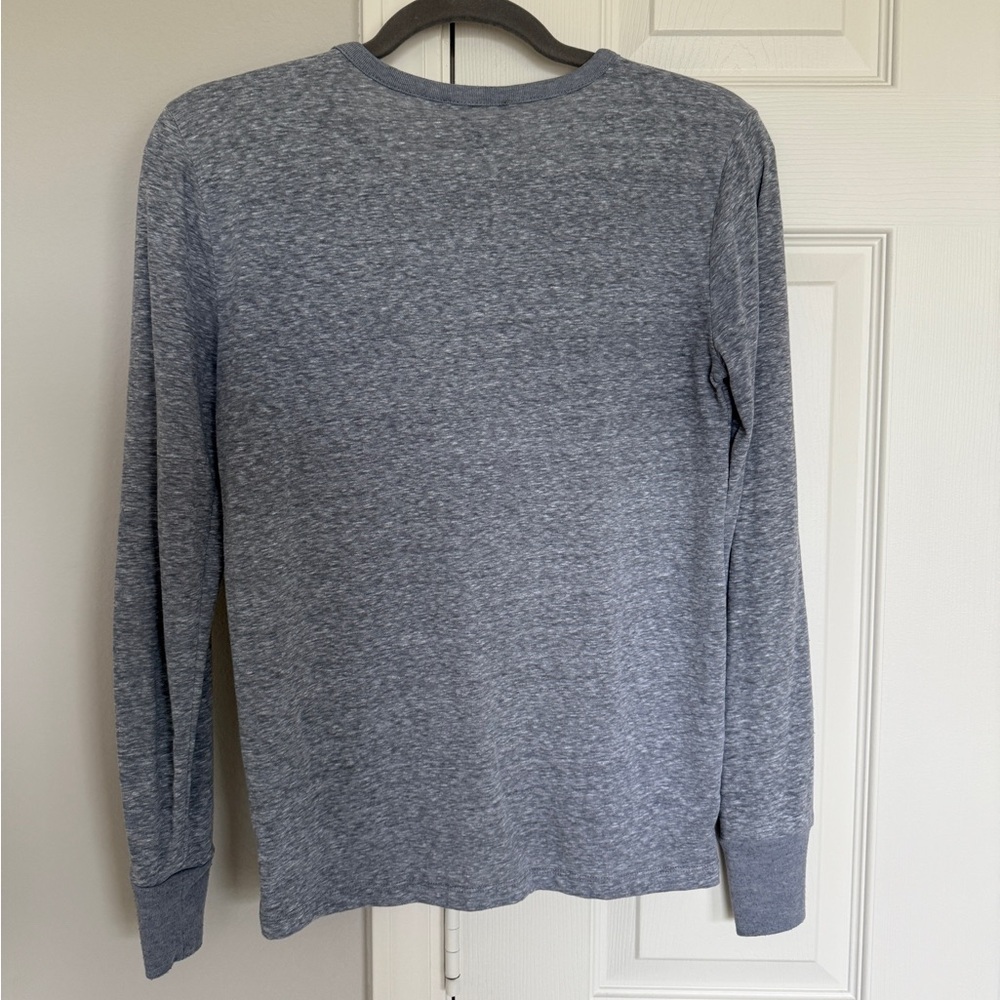 J Crew Gray Henley - Picture 2 of 4